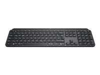 Logitech MX Keys - Clavier - rétroéclairé - sans fil - Bluetooth, 2.4 GHz - QWERTY - International US - graphite 920-009415