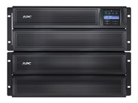 APC Smart-UPS X LCD tour/rack à faible profondeur 3000 VA - Onduleur (montable sur rack / externe) - CA 208 V - 2700 Watt - 3000 VA - RS-232, USB - connecteurs de sortie : 8 - 4U - noir - pour P/N: NBWL0356A, SCL500RM1UC, SCL500RM1UNC, SMTL1000RM2UC, SMTL750RM2UC, SMX3000HVTUS SMX3000HVT