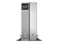 APC Smart-UPS en ligne - Onduleur (rack-montable) - CA 220/230 V - 2700 Watt - 3000 VA - USB - connecteurs de sortie : 8 - 4U - 1.83 m cordon - noir, argent SRTL3000RM4UXLI