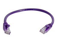 C2G Cat6 Booted Unshielded (UTP) Network Patch Cable - Cordon de raccordement - RJ-45 (M) pour RJ-45 (M) - 2 m - UTP - CAT 6 - moulé, sans crochet, bloqué - violet 83633