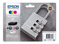 Epson 35 Multipack - Pack de 4 - noir, jaune, cyan, magenta - original - blister - cartouche d'encre - pour WorkForce Pro WF-4720, WF-4720DWF, WF-4725DWF, WF-4730, WF-4730DTWF, WF-4740, WF-4740DTWF C13T35864010