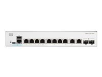 Cisco Catalyst 1200-8T-E-2G - Commutateur - gigabit ethernet - C3 - intelligent - 8 x 10/100/1000 + 2 x combinaison Gigabit SFP/RJ-45 - de bureau, Montable sur rack C1200-8T-E-2G