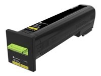 Lexmark - À rendement élevé - jaune - original - cartouche de toner LCCP - pour Lexmark CS820de, CS820dte, CS820dtfe 72K0X40