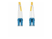 StarTech.com 40m (131ft) LC to LC (UPC) OS2 Single Mode Duplex Fiber Optic Cable, 9/125µm, Laser Optimized, 10G, Bend Insensitive, Low Insertion Loss - LSZH Fiber Patch Cord (SMDOS2LCLC40M) - Cordon de raccordement - mode unique LC/UPC (M) pour mode unique LC/UPC (M) - 40 m - 2 mm - fibre optique - duplex - 9 / 125 micromètres - OS1/OS2 - sans halogène, passif - jaune SMDOS2LCLC40M