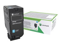 Lexmark - Cyan - original - cartouche de toner LCCP, LRP, Entreprise Lexmark - pour Lexmark CS720de, CS720dte, CS725de, CS725dte, CX725de, CX725dhe, CX725dthe 74C2SCE