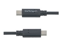 StarTech.com Câble USB 2.0 USB-C vers USB-C de 1 m - Cordon USB C vers C - Câble USB Type-C - M/M - Noir - Câble USB - 24 pin USB-C (M) pour 24 pin USB-C (M) - USB 2.0 - 1 m - noir - pour P/N: DKT30CHD, HB30C1A1CPD, HB30C3A1CFBW, PEXUS313AC2V USB2CC1M