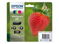 Epson 29 Multipack - Pack de 4 - 14.9 ml - noir, jaune, cyan, magenta - original - emballage coque avec alarme radioélectrique/ acoustique - cartouche d'encre - pour Expression Home XP-235, 245, 247, 255, 332, 335, 342, 345, 432, 435, 442, 445, 455 C13T29864022