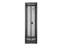 HPE 800mm x 1200mm Enterprise Shock Network Rack - Rack - cadre noir, noir avec extrusion argent - 42U BW968A