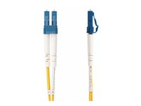 StarTech.com 50m (164ft) LC to SC (UPC) OS2 Single Mode Duplex Fiber Optic Cable, 9/125µm, Laser Optimized, 10G, Bend Insensitive, Low Insertion Loss - LSZH Fiber Patch Cord (SMLCSC-OS2-50M) - Cordon de raccordement - mode unique LC/UPC (M) pour mode unique SC/UPC (M) - 50 m - 2 mm - fibre optique - duplex - 9 / 125 micromètres - OS1/OS2 - sans halogène, passif - jaune SMLCSC-OS2-50M