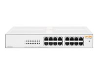 HPE Aruba Instant On 1430 16G Switch - Commutateur - non géré - 16 x 10/100/1000 - de bureau, Montable sur rack, fixation murale - BTO R8R47A#ABB