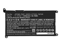 DLH - Batterie de portable (équivalent à : Dell 1VX1H, Dell VM732, Dell YRDD6, Dell 0YRDD6, Dell FDRHM, Dell WJPC4) - lithium-polymère - 3685 mAh - 42 Wh - pour Dell Inspiron 15 55XX, 35XX, 5493, 54XX 2-in-1; Latitude 3310, 3310 2-in-1; Vostro 35XX DWXL4783-B039Y2