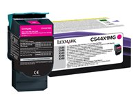 Lexmark - À rendement extrêmement élevé - magenta - original - cartouche de toner LCCP, LRP - pour Lexmark C544, C546, X544, X546, X548 C544X1MG