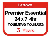 Lenovo Essential Service + YourDrive YourData + Premier Support - Contrat de maintenance prolongé - pièces et main d'oeuvre - 3 années - sur site - 24x7 - temps de réponse : 4 h - pour ThinkSystem SR650 7X06 5PS7A06897