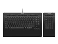 3Dconnexion Keyboard Pro with Numpad - Ensemble de clavier et pavé numérique - USB - AZERTY - Français 3DX-700097