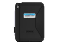 OtterBox Defender Series - Étui à rabat pour tablette - robuste - noir - pour Apple 10.9-inch iPad (10ème génération) 77-93758