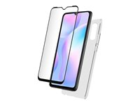 BIGBEN Connected - Coque de protection pour téléphone portable - polyuréthanne thermoplastique (TPU) - transparent - avec Protecteur d'écran en verre trempé - pour Xiaomi Redmi 9A PACKSILIVTREDMI9A