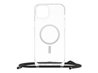 OtterBox React Series - Coque de protection pour téléphone portable - collier - compatibilité avec MagSafe - plastique - poussière d'étoile (paillettes) - pour Apple iPhone 15 Plus 77-93583