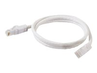 C2G Cat6 Booted Unshielded (UTP) Network Patch Cable - Cordon de raccordement - RJ-45 (M) pour RJ-45 (M) - 5 m - UTP - CAT 6 - moulé, sans crochet, bloqué - blanc 83490