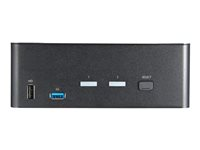 StarTech.com Commutateur KVM HDMI 2.0, 2 Ports, 2 Écrans - 4K 60Hz Ultra HDR - KVM de Bureau 4K HDMI 2.0 avec Hub USB 3.0, 2 Ports (5Gbps) et 4x USB 2.0 HID, Audio - TAA (SV231DHU34K6) - Commutateur écran-clavier-souris/audio - 2 x KVM / audio - de bureau - Conformité TAA SV231DHU34K6