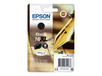 Epson 16XL - 12.9 ml - XL - noir - original - blister - cartouche d'encre - pour WorkForce WF-2010, 2510, 2520, 2530, 2540, 2630, 2650, 2660, 2750, 2760 C13T16314012