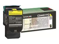 Lexmark - À rendement extrêmement élevé - jaune - original - cartouche de toner LCCP, LRP - pour Lexmark C544, C546, X544, X546, X548 C544X1YG