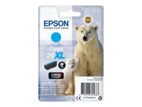 Epson 26XL - 8.7 ml - XL - cyan - original - blister - cartouche d'encre - pour Expression Premium XP-510, 520, 600, 605, 610, 615, 620, 625, 700, 710, 720, 800, 810, 820 C13T26324012