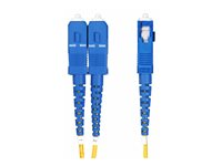 StarTech.com 10m (30ft) LC to SC (UPC) OS2 Single Mode Duplex Fiber Optic Cable, 9/125µm, Laser Optimized, 10G, Bend Insensitive, Low Insertion Loss - LSZH Fiber Patch Cord (SMLCSC-OS2-10M) - Cordon de raccordement - mode unique LC/UPC (M) pour mode unique SC/UPC (M) - 10 m - 2 mm - fibre optique - duplex - 9 / 125 micromètres - OS1/OS2 - sans halogène, passif - jaune SMLCSC-OS2-10M