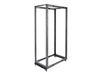 StarTech.com Rack de serveur réglable à cadre ouvert 42U 4 montants - Bâti rack avec roulettes et gestion de câbles (4POSTRACK42) - Rack - noir - 42U - pour P/N: CABSCREWM5B, CABSCREWSM5, CABSCREWSM5B, CABSCREWSM62, CABSCREWSM6B, CABSCRWS1224 4POSTRACK42