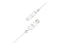 Just Green - Câble USB - USB (M) pour 24 pin USB-C (M) - 3 A - 1.2 m - blanc JGCBLAC1M2W