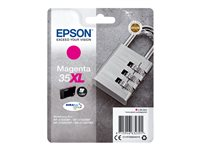 Epson 35XL - 20.3 ml - XL - magenta - original - emballage coque avec alarme radioélectrique/ acoustique - cartouche d'encre - pour WorkForce Pro WF-4720, WF-4720DWF, WF-4725DWF, WF-4730, WF-4730DTWF, WF-4740, WF-4740DTWF C13T35934020