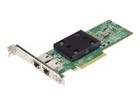 Lenovo ThinkSystem Broadcom NX-E - Adaptateur réseau - PCIe 3.0 x8 profil bas - 10Gb Ethernet x 2 - pour ThinkAgile VX3530-G Appliance; VX7330-N Appliance; ThinkSystem SR250 V2; ST250 V2; ST50 V2 7ZT7A00496