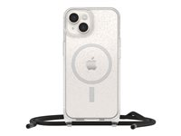 OtterBox React Series - Coque de protection pour téléphone portable - collier - compatibilité avec MagSafe - stardust (paillettes transparentes) - pour Apple iPhone 14 77-92284