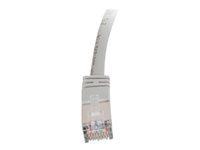 C2G Cat5e Booted Shielded (STP) Network Patch Cable - Cordon de raccordement - RJ-45 (M) pour RJ-45 (M) - 15 m - STP - CAT 5e - Moulé - gris 83756