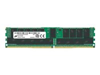 Micron - DDR4 - module - 32 Go - DIMM 288 broches - 3200 MHz / PC4-25600 - CL22 - 1.2 V - mémoire enregistré - ECC MTA18ASF4G72PZ-3G2R