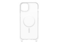 OtterBox React Series - Coque de protection pour téléphone portable - collier, avec lanière - compatibilité avec MagSafe - 50 % de plastique recyclé - clair - pour Apple iPhone 14 Plus 77-92286