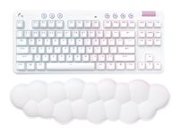 Logitech G715 - Clavier - sans clé - backlit - Bluetooth, 2.4 GHz - AZERTY - Français - commutateur : Linear - blanc 920-010687