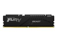 Kingston FURY Beast - DDR5 - module - 16 Go - DIMM 288 broches - 5600 MHz / PC5-44800 - CL40 - 1.25 V - mémoire sans tampon - on-die ECC - noir KF556C40BB-16