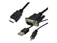 MCL Samar - Convertisseur vidéo - VGA - HDMI MCVDIVGAHD-1.5M