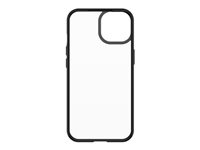 OtterBox React Series - Coque de protection pour téléphone portable - compatibilité avec MagSafe - clair, cristal noir - pour Apple iPhone 13 77-85584