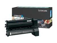 Lexmark - À rendement extrêmement élevé - cyan - original - cartouche de toner LCCP, LRP - pour Lexmark C782dn, C782dtn, C782n, X782e, X782e MFP, X782e Page Plus Solution C782X1CG