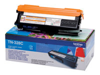 Brother TN328C - Cyan - original - cartouche de toner - pour Brother DCP-9270CDN, HL-4570CDW, HL-4570CDWT, MFC-9970CDW TN328C