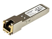 StarTech.com Module de transceiver SFP Gigabit RJ45 en cuivre - Compatible HP J8177C - 1000Base-T - Mini-GBIC - Module transmetteur SFP (mini-GBIC) (équivalent à : HP J8177C) - 1GbE - 1000Base-T - RJ-45 / SFP (mini-GBIC) - jusqu'à 100 m - pour HPE 1810, 1910, 20p 10/100/1000, 2610, 3500, 6200, Switch 8212; HPE Aruba 2530, 5406 J8177CST