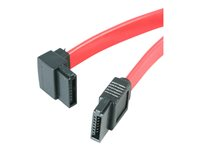 StarTech.com Câble SATA à angle gauche de 46 cm - Cordon Serial ATA coudé - Câble SATA - Serial ATA 150/300/600 - SATA (R) pour SATA (R) - 46 cm - connecteur à angle gauche - rouge - pour P/N: 25S22M2NGFFR, 35S24M2NGFF, CFAST2SAT25, PEXM2SAT32N1, S322M225R, S32M2NGFFPEX SATA18LA1