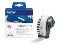 Brother DK-22210 - Noir sur blanc - Rouleau (2,9 cm x 30,5 m) étiquettes - pour Brother QL-1050, 1060, 1110, 500, 550, 560, 570, 580, 600, 650, 700, 710, 720, 820 DK22210