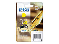 Epson 16XL - 6.5 ml - XL - jaune - original - blister - cartouche d'encre - pour WorkForce WF-2010, 2510, 2520, 2530, 2540, 2630, 2650, 2660, 2750, 2760 C13T16344012