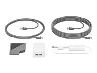 Logitech Cat5e Kit - Kit d'accessoires pour vidéo conférence - pour Logitech Base Bundle, RoomMate + MeetUp + Tap IP; Tap pour les équipes Microsoft 952-000019