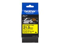 Brother HSE-651E - Noir sur jaune - Rouleau (2,1 cm x 1,5 m) 1 cassette(s) boîte de suspension - ruban thermorétractable - pour P-Touch PT-D800W, PT-E550WVP, PT-P700, PT-P750W, PT-P900W, PT-P950NW HSE651E