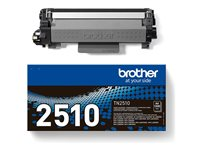 Brother TN-2510 - Haute capacité - noir - original - boîte - cartouche de toner - pour Brother DCP-L2620, L2627, L2660, HL-L2400, L2445, L2447, MFC-L2800, L2827, L2860 TN2510