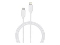 BIGBEN Connected - Câble Lightning - 24 pin USB-C mâle pour Lightning mâle - 2 m - blanc CABMFIC2MW